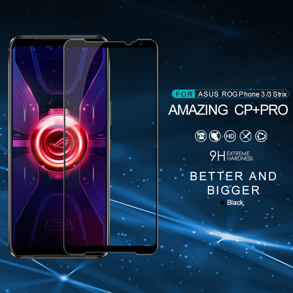 Cường lực for Asus ROG Phone 2 3 5 5S Pro Strix / Asus ROG Phone II III Strix Nillkin CP+Pro Full Cover Tempered Glass