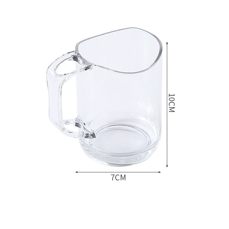 Cốc Đựng Bàn Chải Đánh Răng Bằng Nhựa Miệng Cong Thiết Kế Độc Đáo Đơn Giản Tiện Dụng Cho Gia Đình