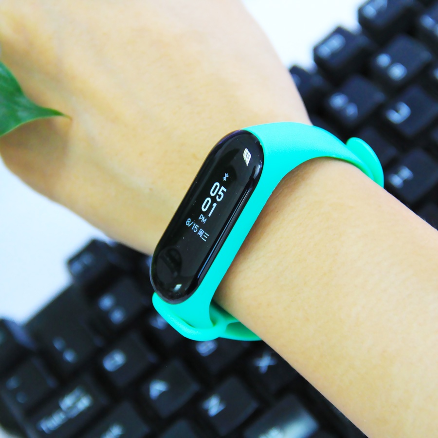 Dây đeo silicone thay thế 9 màu thích hợp cho Xiaomi Mi Band 3