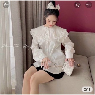 [HOT] Sơ Mi Tiểu Thư Cổ Sen (Chốt live 2800g)