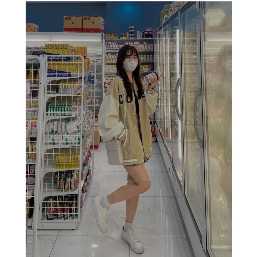 Áo khoác Bomber Nam Nữ - Áo Khoác Nhung Tăm thêu chữ CHOOSE 2 lớp Daski | BigBuy360 - bigbuy360.vn