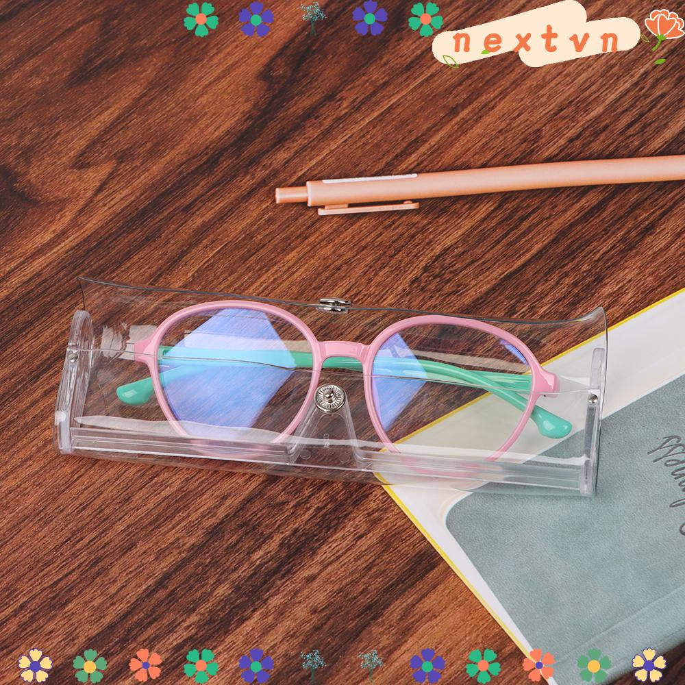 Hộp đựng mắt kính bằng nhựa trong suốt chống thấm nước bền bỉ tiện lợi cho nam và nữ