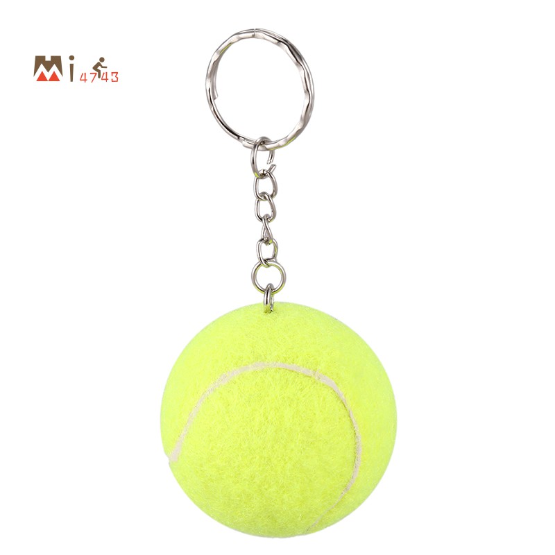 Móc Khóa Banh Tennis Màu Vàng Đường Kính 4cm