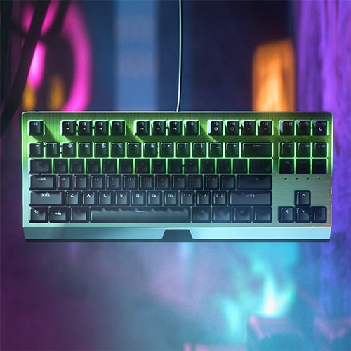Bàn phím cơ có dây Gaming Razer BlackWidow V3 Tenkeyless - Hàng chính hãng - 87 phím nhỏ gọn, LED Razer Chroma RGB