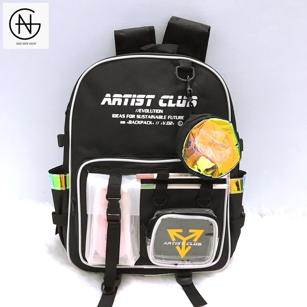 Balo Đi Học Nam Nữ Đẹp Học Sinh Hologram Dạ Phản Quang Phát Sáng  BL DQ AT 01