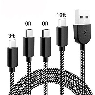 Dây cáp sạc cổng USB Type C (USB-C), chất liệu dây dù (dùng cho điện thoại Samsung  S8,S8+, S9, S10)