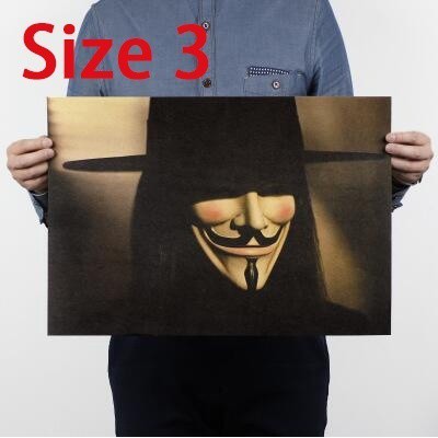 Poster phim V for Vendetta phong cách cổ điển