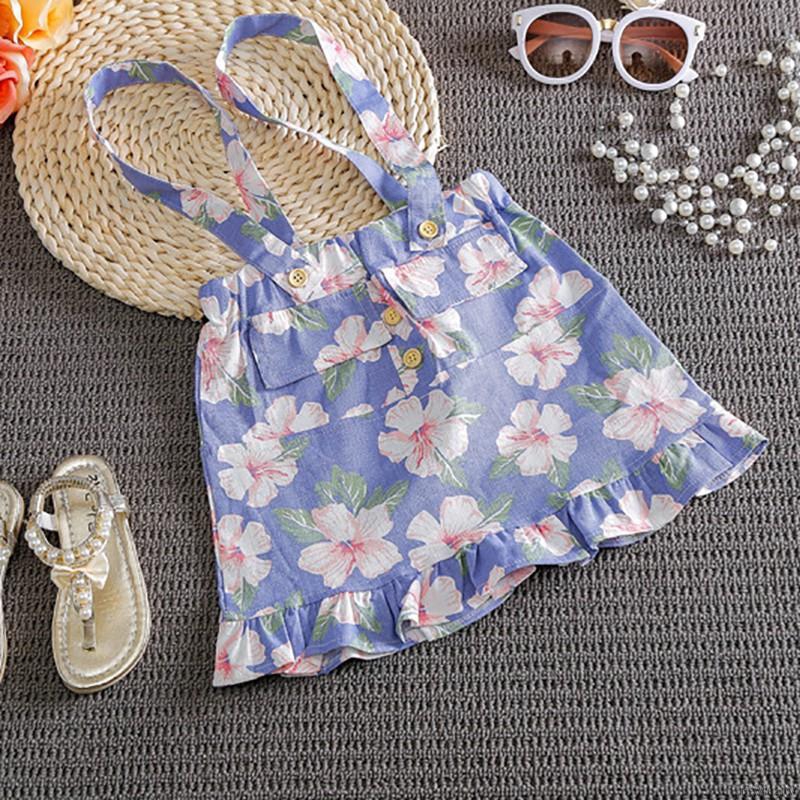 Bộ áo thun + chân váy hoạ tiết dưa hấu cho bé