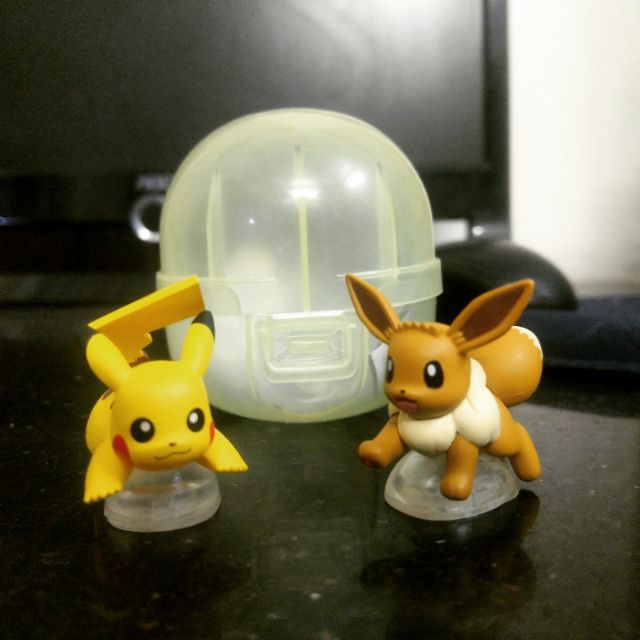 Mô hình pokemon_Gacha Pikachu & Evee