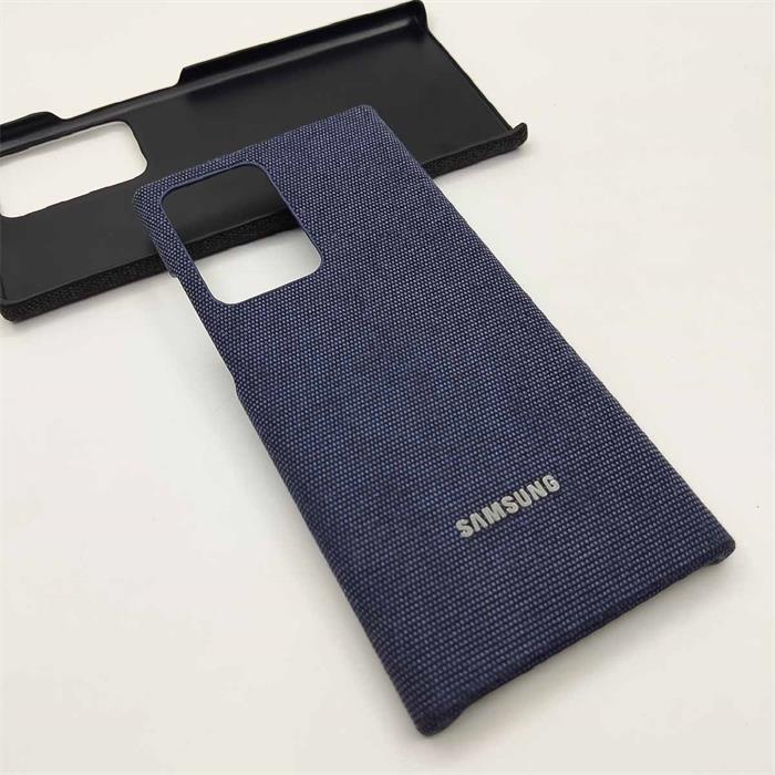 Ốp Điện Thoại Mặt Vải Phối Da Bảo Vệ Cho Samsung Galaxy Note 20 Ultra S22 Plus