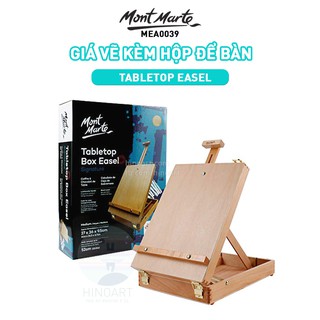 Gía vẽ có hộp đựng Mont Marte Signature Tabletop Box Easel - size Medium (vừa) / Large (to)