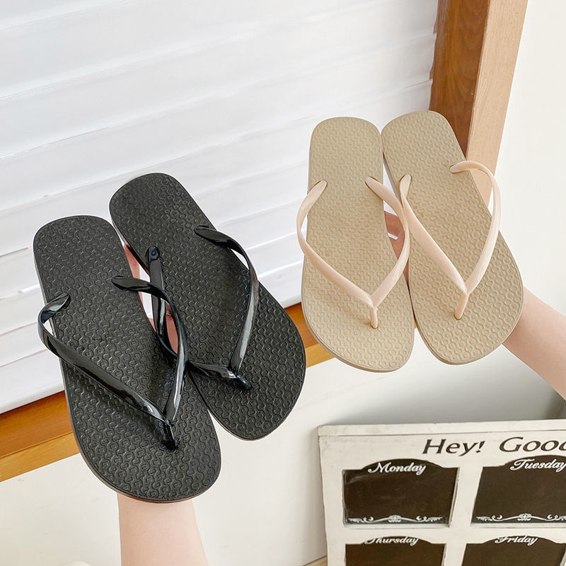 Dép Xỏ Ngón Thiết Kế Đơn Giản Thời Trang Đi Biển Cho Nữ