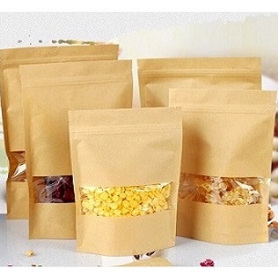 Túi zip giấy kraft, túi zip đựng thực phẩm nhiều size