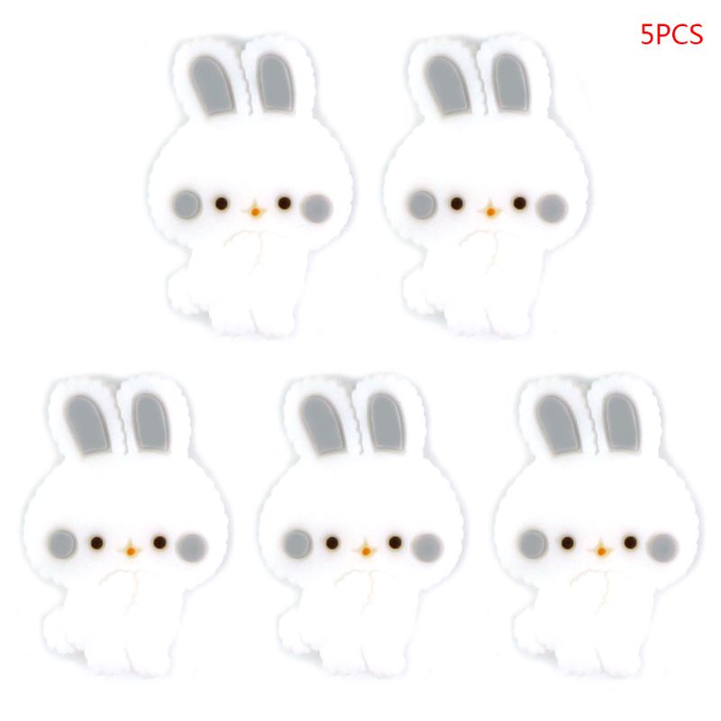 Bộ 5 Hạt Silicone Mini Phụ Kiện Chăm Sóc Răng Miệng Cho Bé Sơ Sinh
