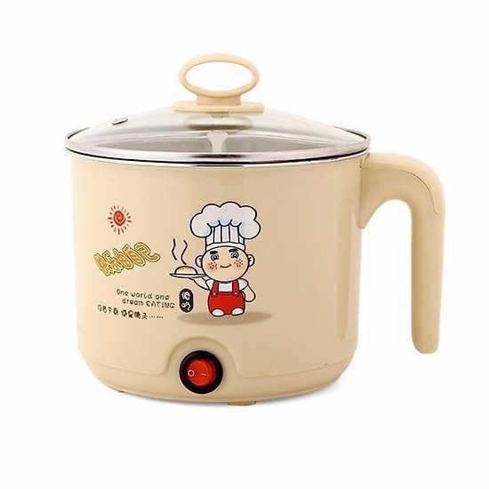 Nồi Nấu Mì Màu Đa Năng, Siêu Tốc 1,6 Lít - ca nấu lẩu mini tiện dụng tại nhà