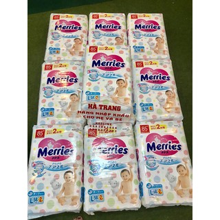 Bỉm Merries Nội địa dán size L50+2 miếng (9-14kg)