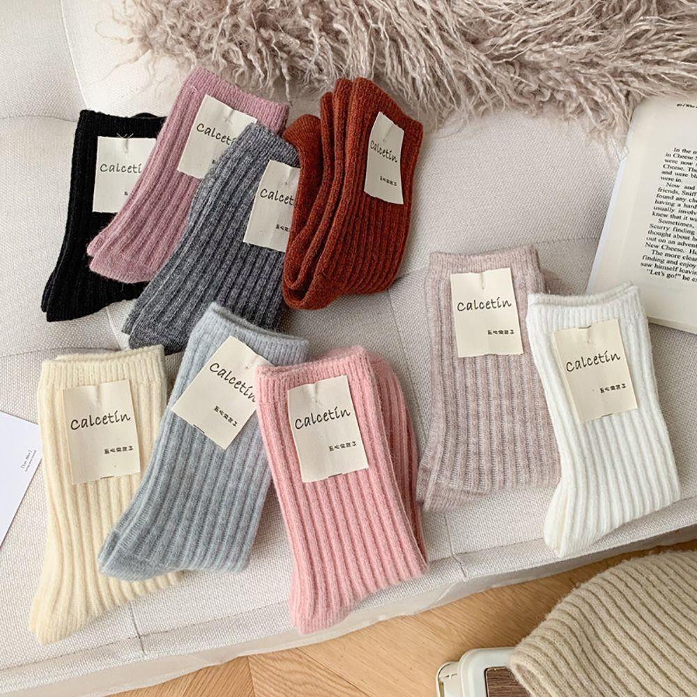 AROMA Vớ Len Cashmere Dày Thời Trang Thu Đông Cho Nữ