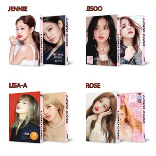 Bộ 30 ảnh card ảnh lomo Blackpink Jennie Jisoo Lisa Rose
