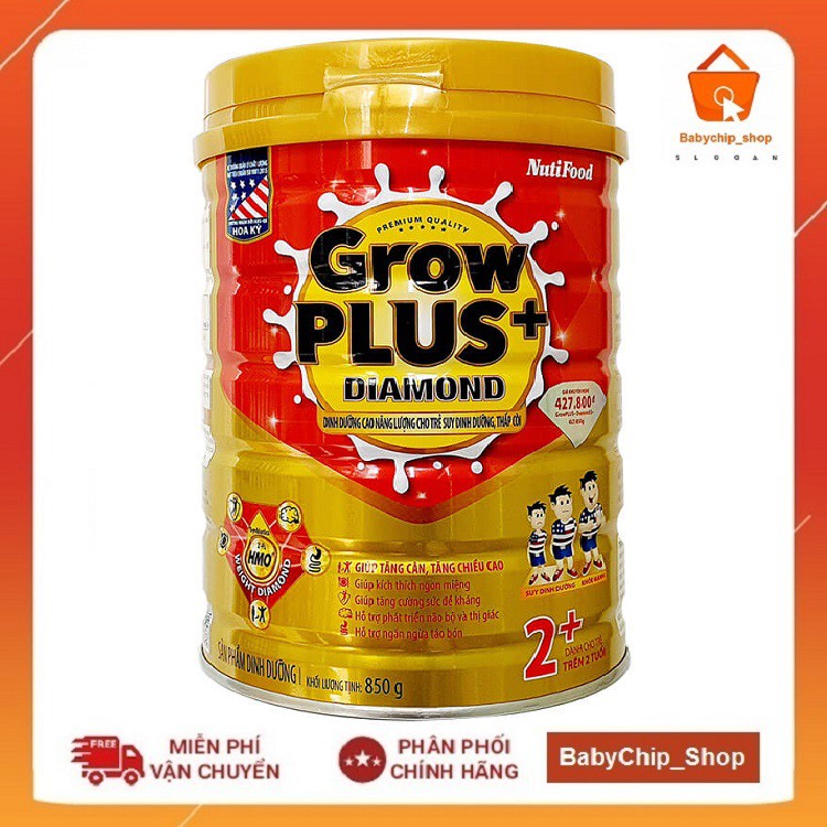 Sữa Growplus Diamond 2+ 850g [Date 2022]