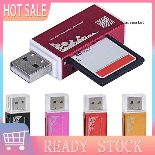 Đầu Đọc Thẻ Nhớ Usb 2.0 Tất Cả Trong 1 Cho Micro Sd Sdhc Tf M2 Mmc Ms Ms Pro