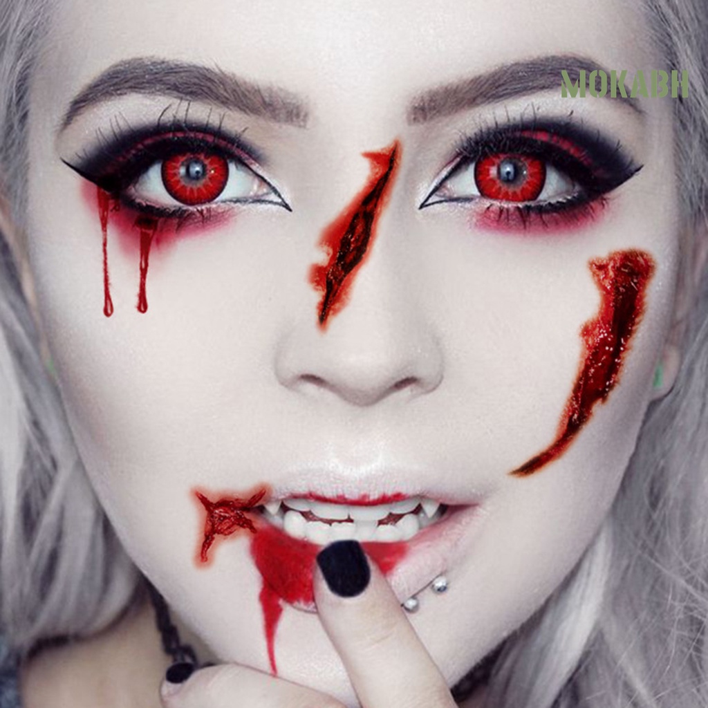 Set 10 Tấm Hình Xăm Dán Tạo Hiệu Ứng 3D Không Gây Đau Phong Cách Halloween Độc Đáo