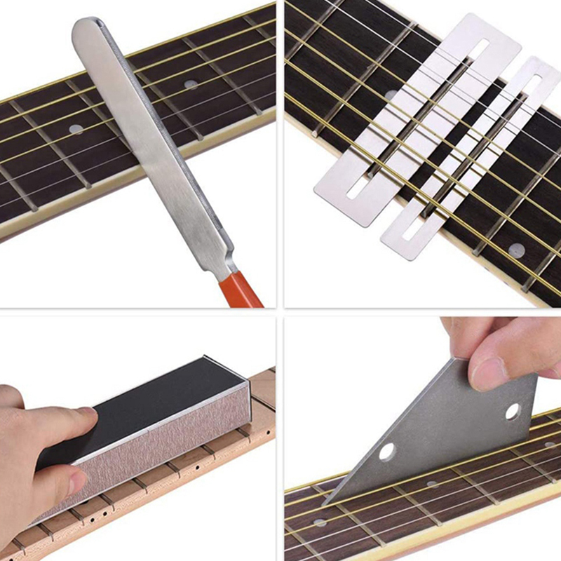 FAVN Bless 1Set Guitar Fingerboard Luthier Tool Guitar Fret Crowning File Leveling Beam Glory