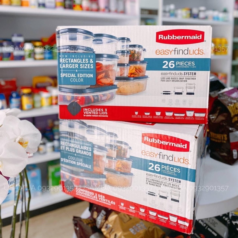 Bộ hộp đựng thực phẩm RUBBERMAID