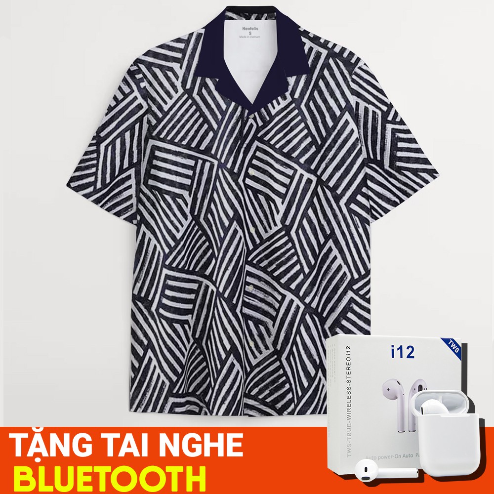 Áo sơ mi hoạ tiết nam tay ngắn hoa văn cổ vest đẹp - Neofelis Collection 2021