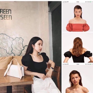 Áo zara bệt vai sz M ( thanh lý used )