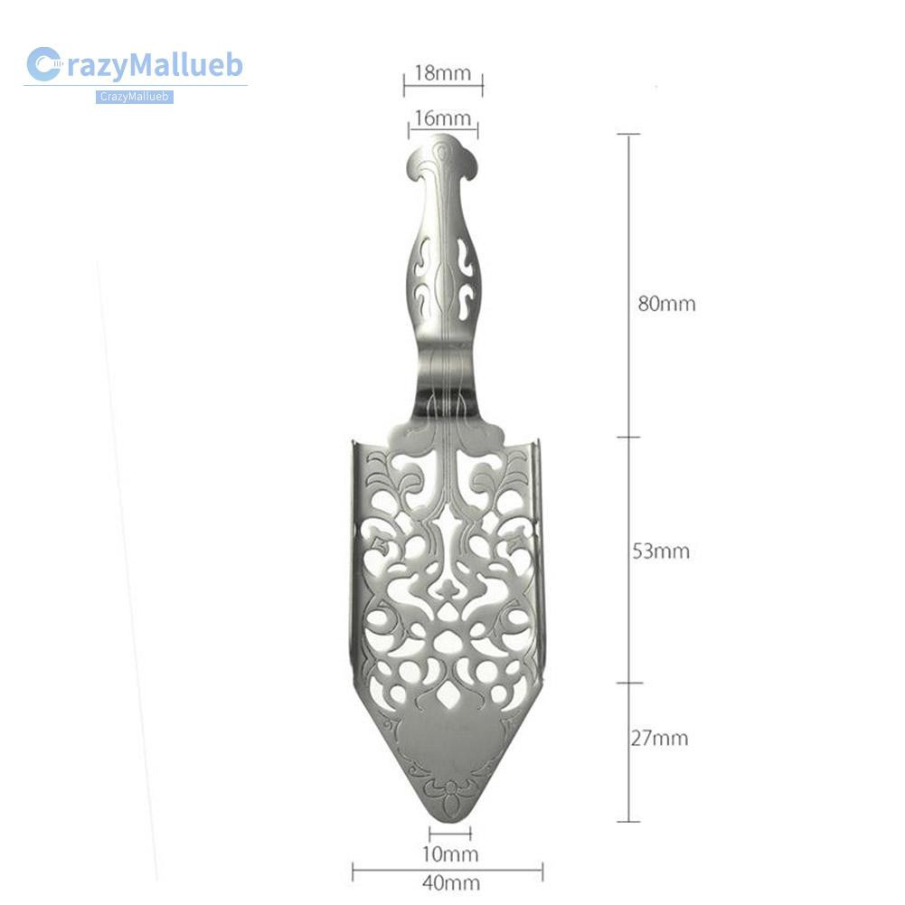 Crazymallueb❤1x Stainless Steel Absinthe Spoon Cocktail Bar Utensils Bitters Scoop❤Kitchen