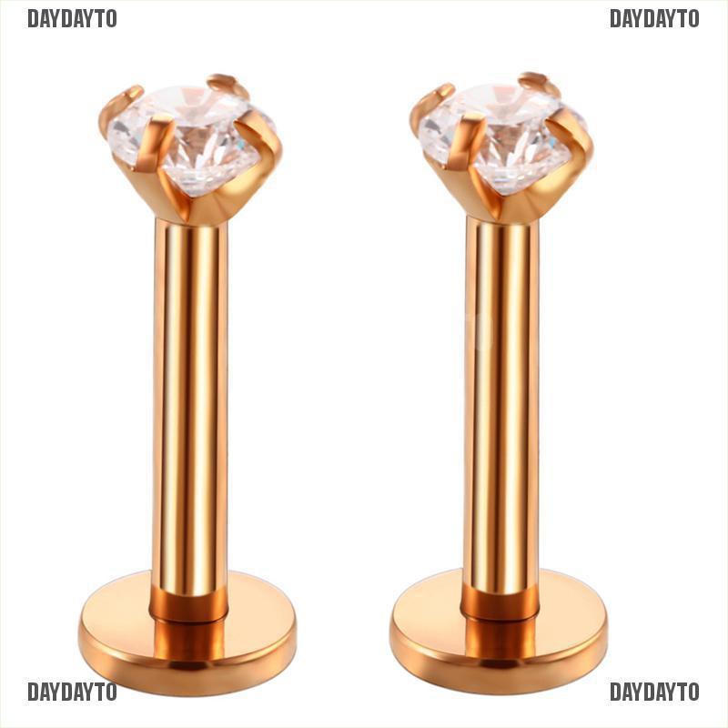 Khuyên Xỏ Sụn Tai / Môi / Cơ Thể Bằng Đá Zircon Helix Tragus 18G