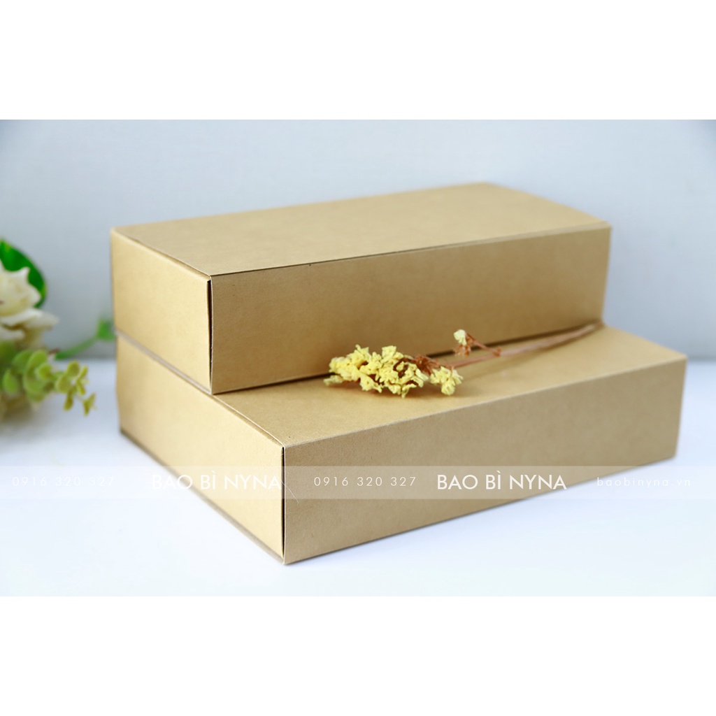 COMBO 10 Hộp kéo Giấy Kraft 04 – 22x10x5cm