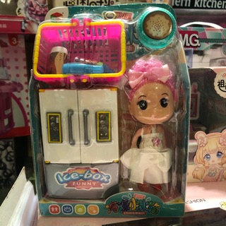 ĐỒ CHƠI BÚP BÊ CHIBI TỦ LẠNH, GIỎ SIÊU THỊ, BÁNH NGỌT