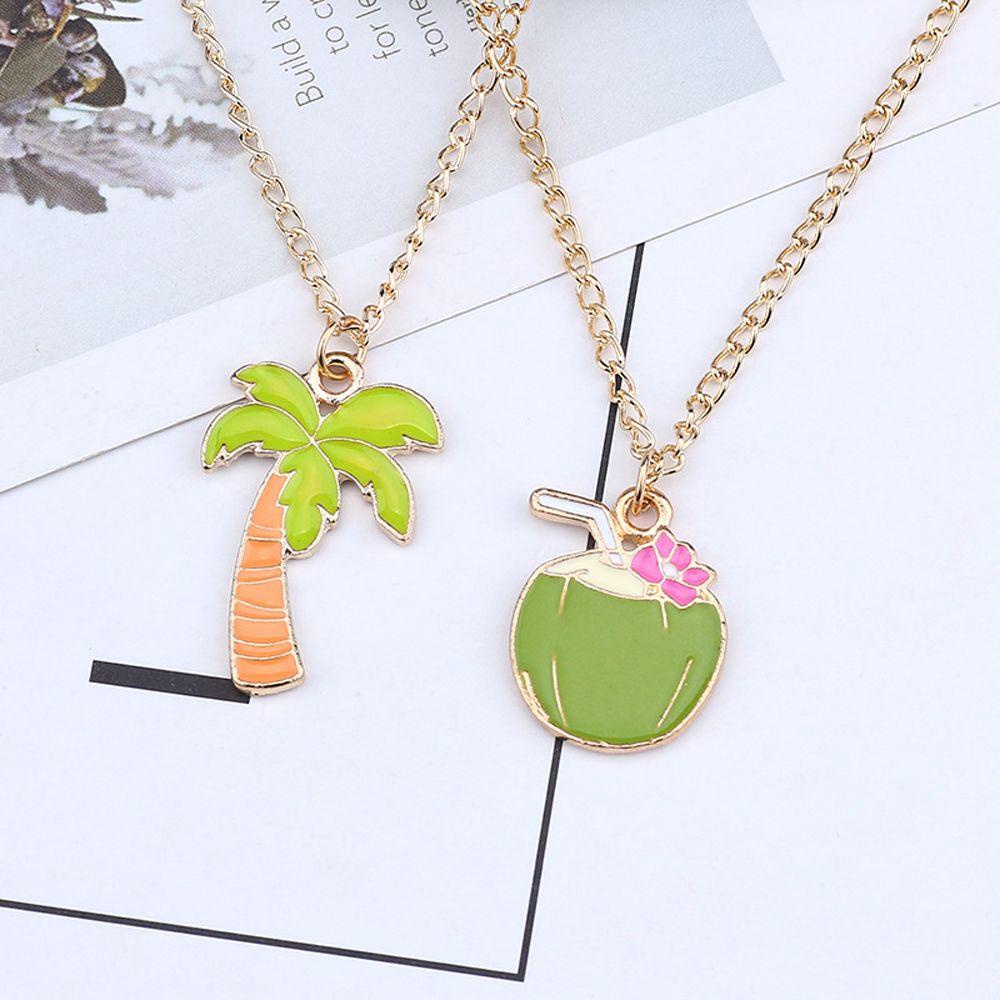 Vanes1 Vòng cổ Mặt Hình Cây Dừa Độc Đáo Cho Nữ
