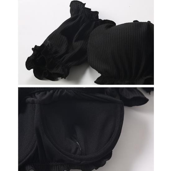 𝐂ự𝐜 𝐑ẻ XẢ 🚀 | Ảnh Thật | (Có sẵn) Đồ bơi/ Bikini trễ vai tay bèo 2 mảnh màu đỏ và đen . 2020 Sale 1 Xinh Chuẩn . ! ' ' ˇ | BigBuy360 - bigbuy360.vn