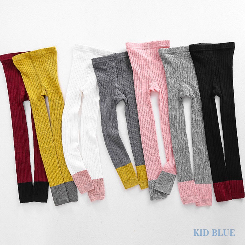 Quần Legging Dài Đến Mắt Cá Chân Dệt Kim Màu Kẹo Thoải Mái Dễ Phối Đồ Thời Trang Xuân Thu Hàn Quốc Cho Nữ