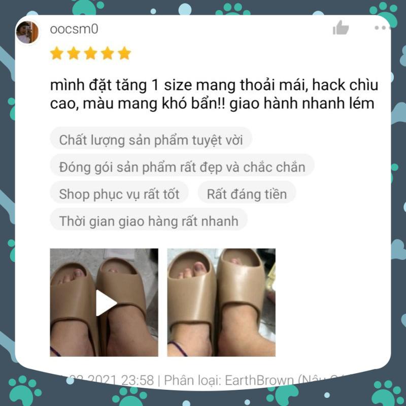 [Video+Ảnh thật] Dép kiểu Quai Ngang Slide Màu Mới nam nữ 2021 đế cao cực Style