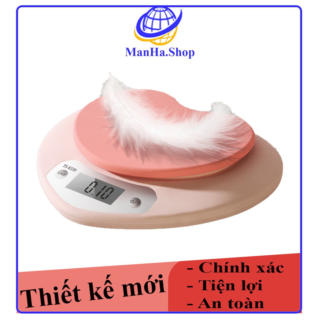 Cân Tiểu Ly- Cân điện tử mini dải đo 0,1-5kg. Thiết kế mới, chống thấm nước, độ chính xác cao.