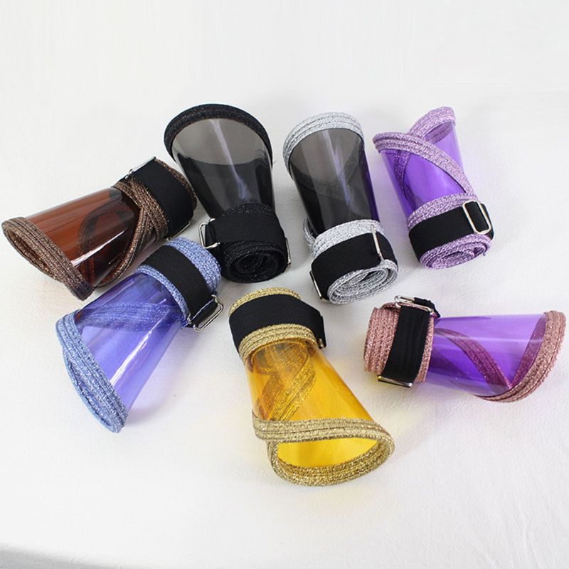 Mũ Che Nắng Hở Chóp Màu Trong Suốt Lấp Lánh Thời Trang Đi Biển Cho Nữ