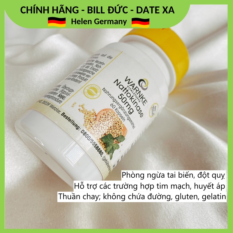 Viên Uống Warnke Nattokinase 50mg Phòng Ngừa Tai Biến