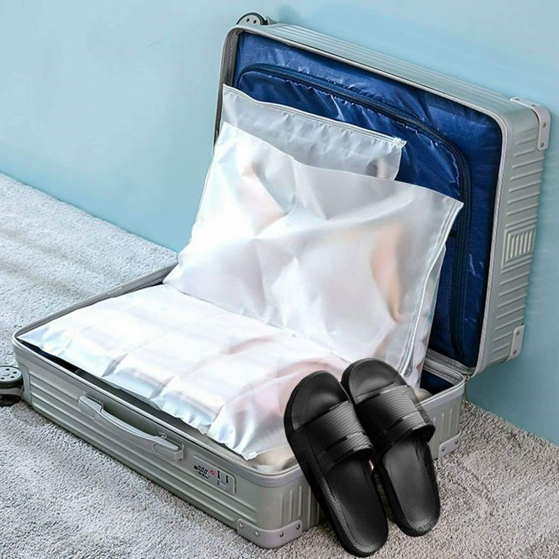 1 Túi Khóa Kéo Trong Suốt Đựng Đồ Lót/Vớ Chống Thấm Nước Tiện Dụng Khi Đi Du Lịch