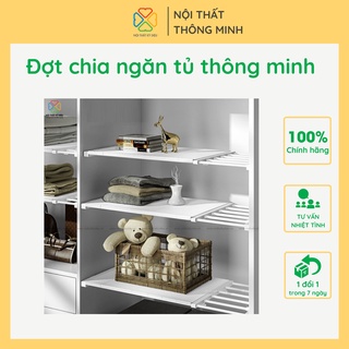 Giá chia ngăn tủ thông minh kệ chia ngăn tủ quần áo thông minh không cần khoan, bắt vít