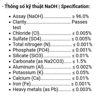 NAOH500g nguyên liệu làm xà phòng handmade (500g) N.A.O.H NAO H