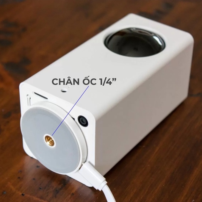 Chân đế ốc 1/4&quot; inch AKIA cho camera Eufy và Aqara, Bắt tường vuông góc 90 độ, Xoay ngược camera