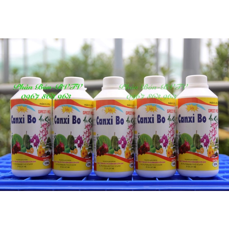 Chai 500ml - Phân Bón Lá Canxi Bo Sữa Giúp Giữ Bộ Nụ, Hạn Chế Rụng Nụ, Lớn Trái Nhanh, Chống Nứt Trái.