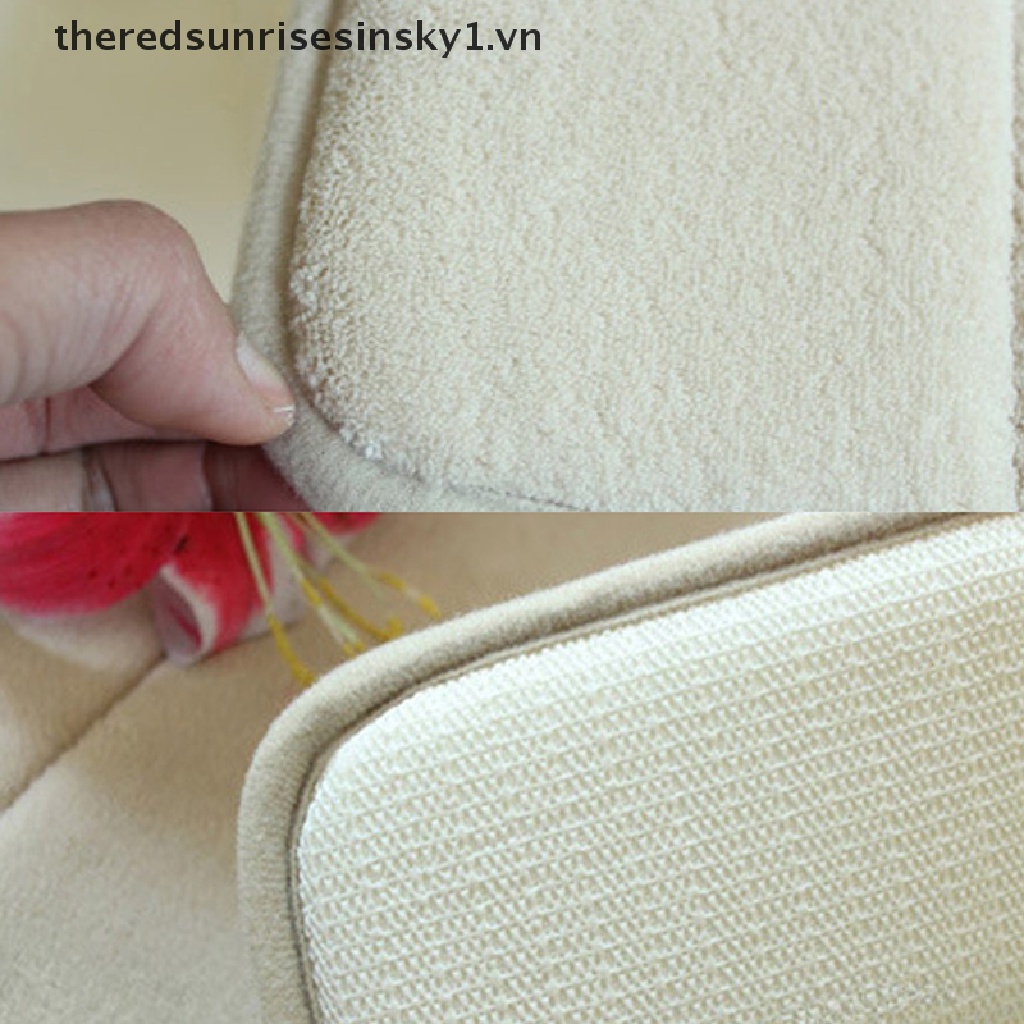 Thảm chùi chân chống trượt bằng lông cừu san hô có thể giặt sạch cho nhà tắm