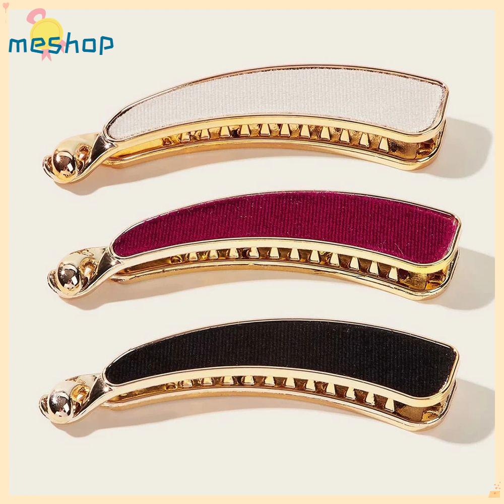 Kẹp Tóc Đuôi Ngựa Bằng Vải Màu Trơn Không Trượt