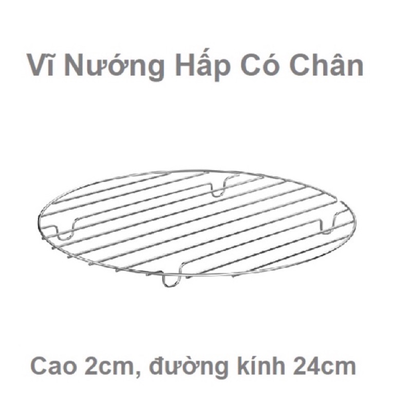 Vỉ nướng hấp có chân cao2cm Φ24cm