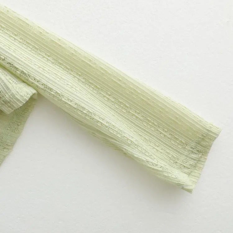 Áo Cardigan Dệt Kim Tay Dài Cổ Chữ V Thiết Kế Trong Suốt Độc Đáo Thời Trang