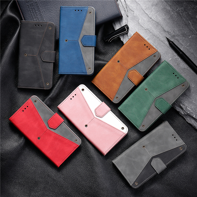 Samsung M31 A31 A30 A20 A21 A10 A01 Stitching Phone Case Lanyard Design Folding Card Slot Photoframe Leather Wallet